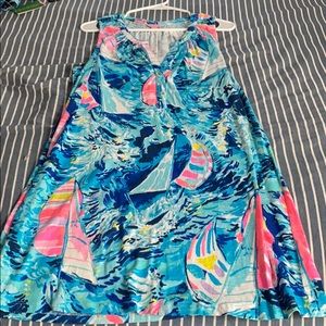 Lilly Pulitzer sailboat dress sleeveless